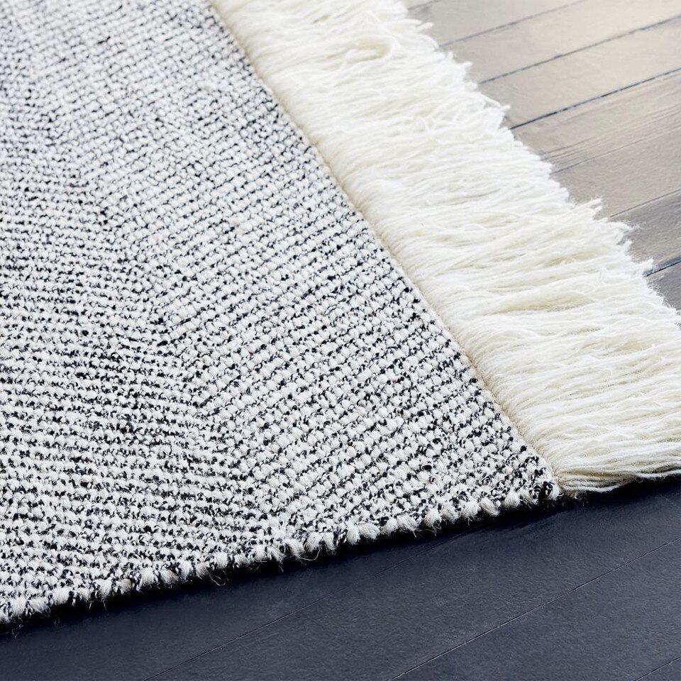 Tweed Flatweave Dhurrie Rug West Elm Australia